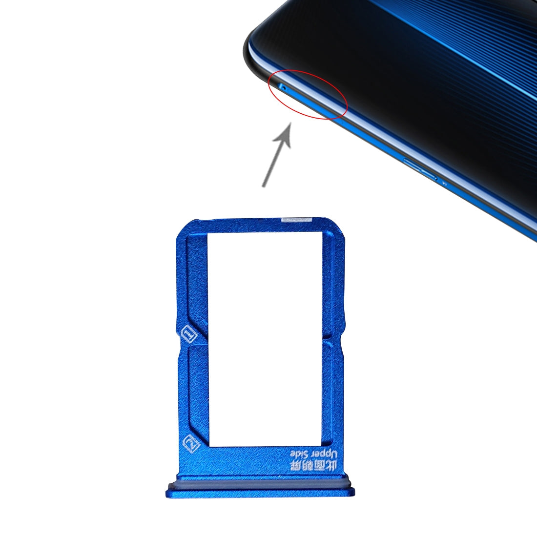Dual SIM Vivo iQOO Blue SIM Holder Tray
