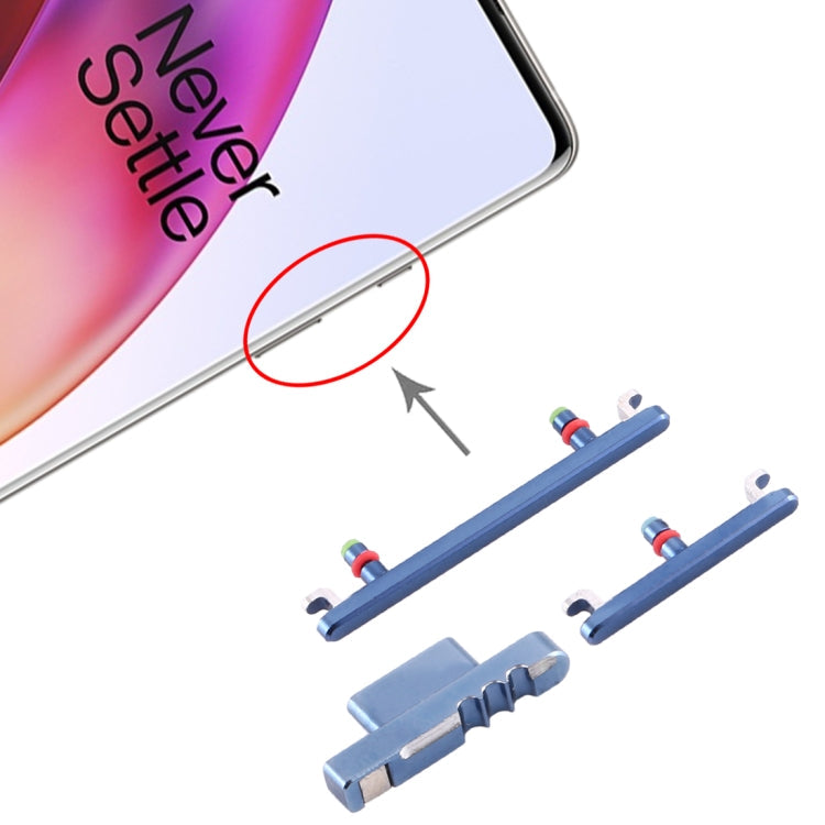 Power Button and Volume Control Button for OnePlus 8 (Blue)