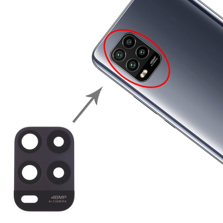 Lentille de caméra arrière 10 pièces pour Xiaomi MI 10 Lite 5G