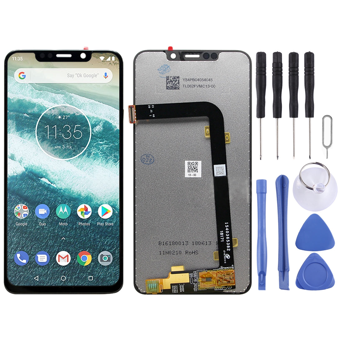 LCD Screen + Touch Digitizer Motorola One Power (P30 Note) Black