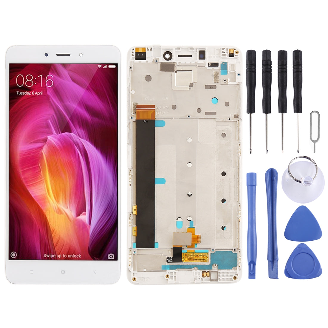 Ecran Complet TFT + Tactile + Châssis Xiaomi Redmi Note 4 Blanc