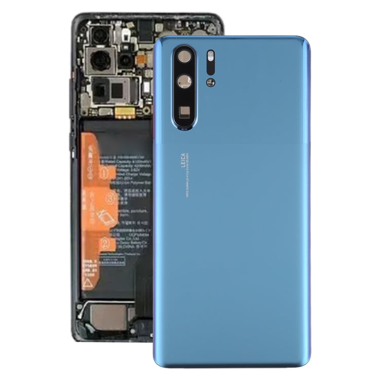 Coque arrière de batterie d'origine avec objectif d'appareil photo pour Huawei P30 Pro (gris bleu)