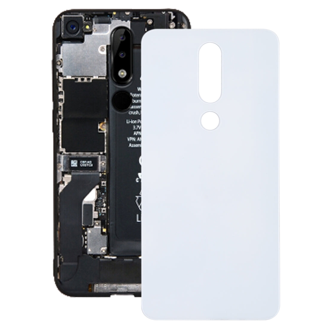 Battery Cover Back Cover Nokia 5.1 Plus X5 White