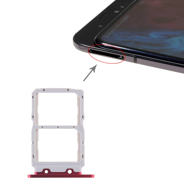 SIM Card Tray + SIM Card Tray For Huawei Honor Magic 2 (Red)