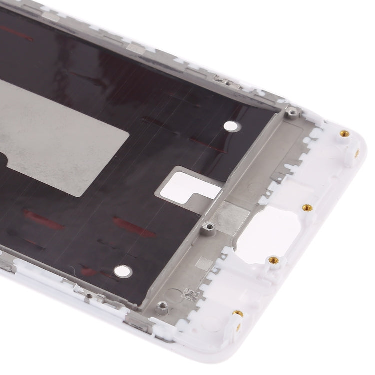 Plaque de lunette du cadre LCD du boîtier avant pour OnePlus 3 (blanc)