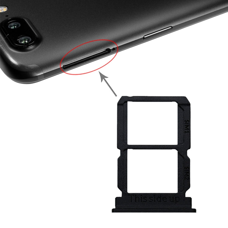 Plateau de carte SIM noir + plateau de carte SIM pour OnePlus 5T A5010