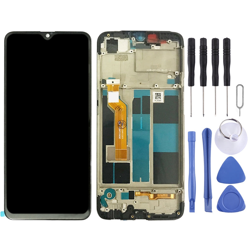 Ecran Complet LCD + Tactile + Châssis Oppo A7X F9 Noir