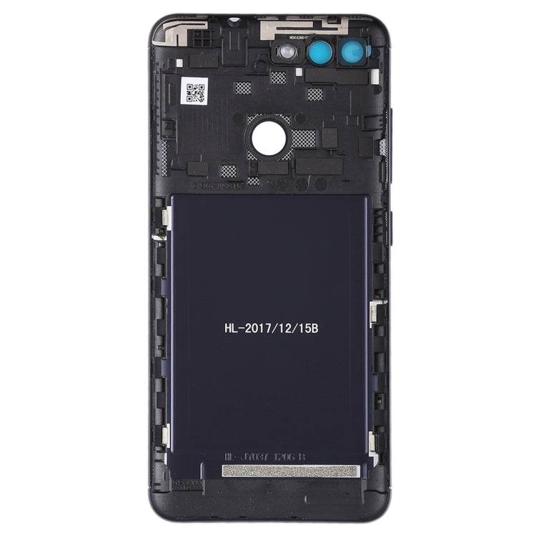 Back Housing with Camera Lens and Side Keys for Asus Zenfone Max Plus (M1) / ZB570TL (Black)