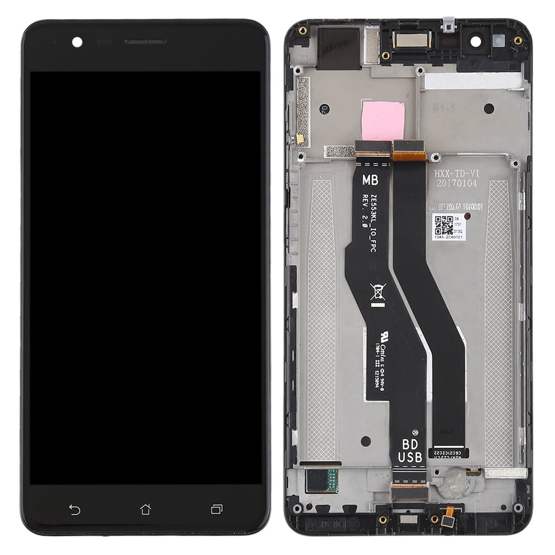 Full Screen LCD + Touch + Frame Asus Zenfone 3 Zoom ZE553KL Black
