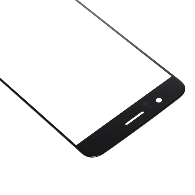 Lentille en verre extérieure de l'écran avant OnePlus 5 (noir)