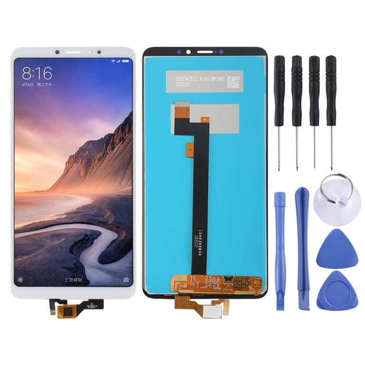 Complete LCD Screen and Digitizer Assembly for Xiaomi MI Max 3 (White)