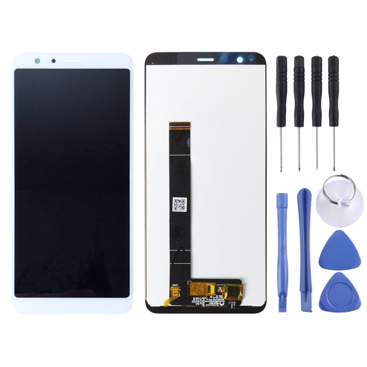 Complete LCD Screen and Digitizer Assembly for Asus Zenfone Max Plus (M1) X018DC X018D ZB570TL (White)