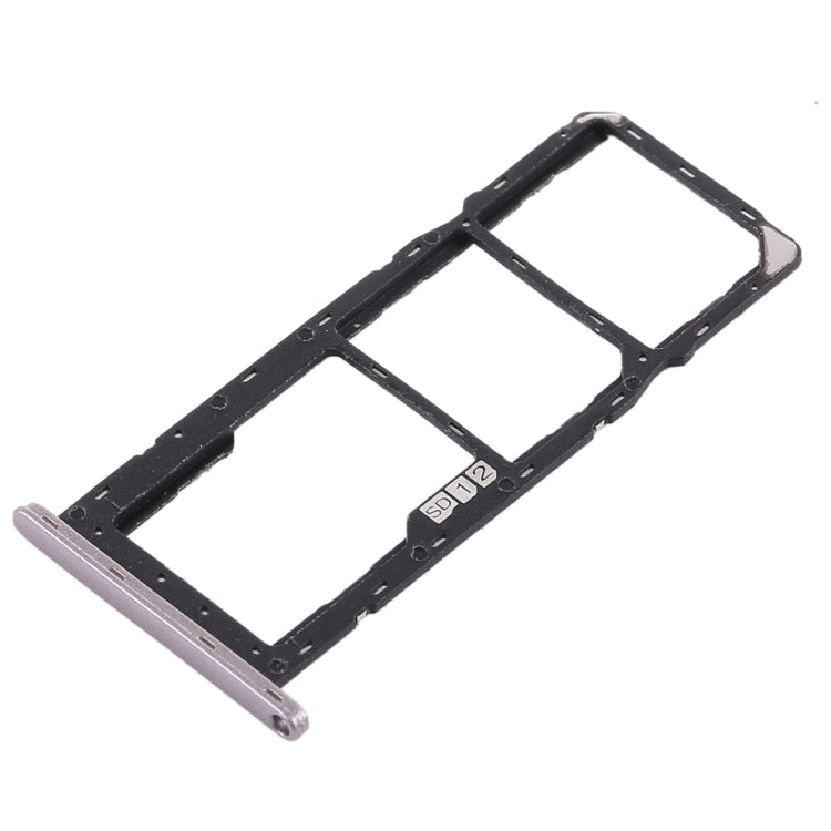 Bandeja de Tarjeta SIM + Bandeja de Tarjeta SIM + Bandeja de Tarjeta Micro SD Para Asus Zenfone Max Pro (M1) ZB601KL ZB602KL (Plata)