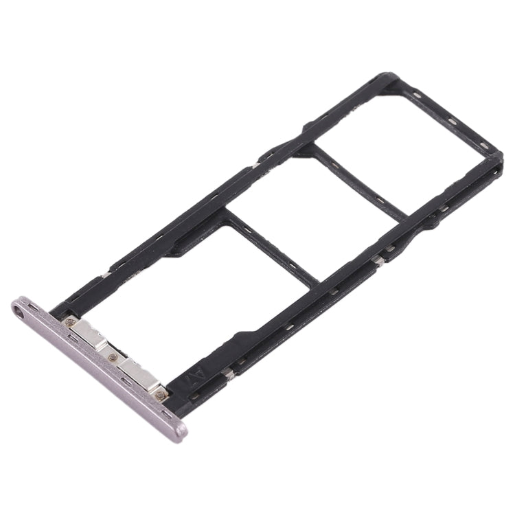 Bandeja de Tarjeta SIM + Bandeja de Tarjeta SIM + Bandeja de Tarjeta Micro SD Para Asus Zenfone Max Pro (M1) ZB601KL ZB602KL (Plata)