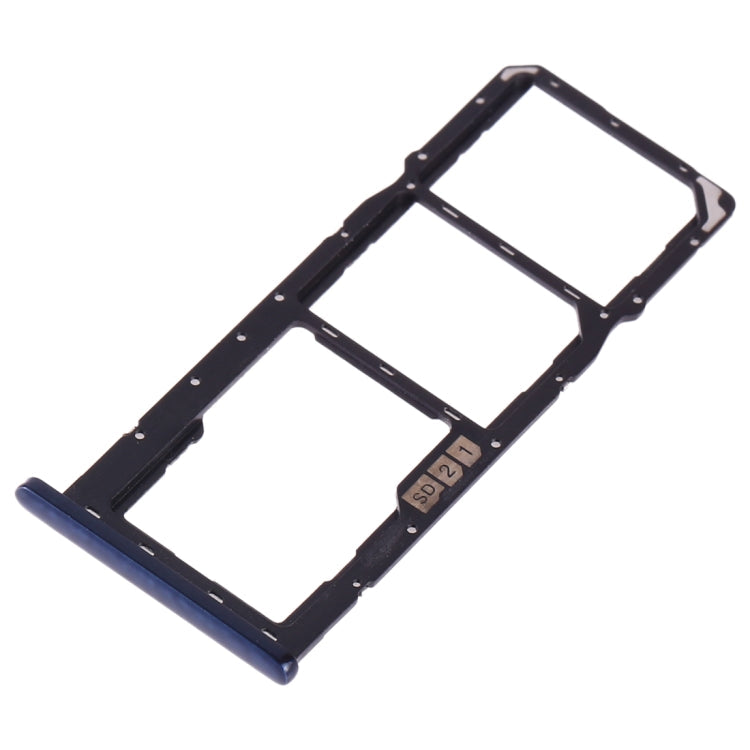 Bandeja de Tarjeta SIM + Bandeja de Tarjeta SIM + Bandeja de Tarjeta Micro SD Para Asus Zenfone Max Pro (M2) ZB631KL (Azul)