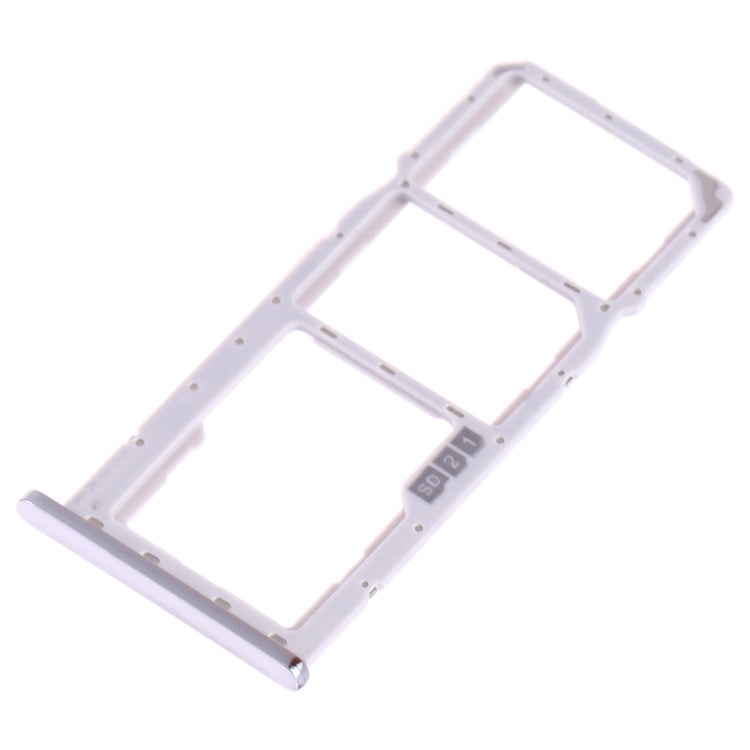 SIM Card Tray + SIM Card Tray + Micro SD Card Tray for Asus Zenfone Max Pro (M2) ZB631KL (Silver)