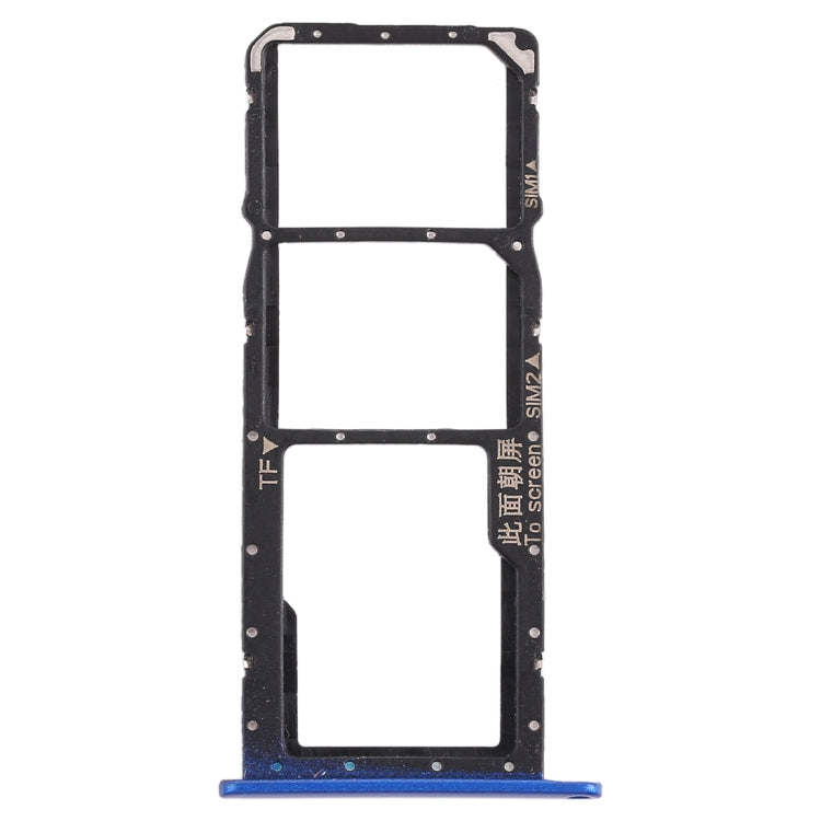 SIM Card Tray + Micro SD Card Tray for Huawei Honor 8X (Blue)