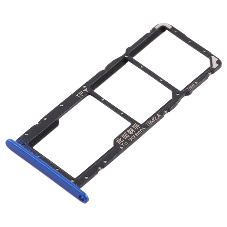 SIM Card Tray + Micro SD Card Tray for Huawei Honor 8X (Blue)