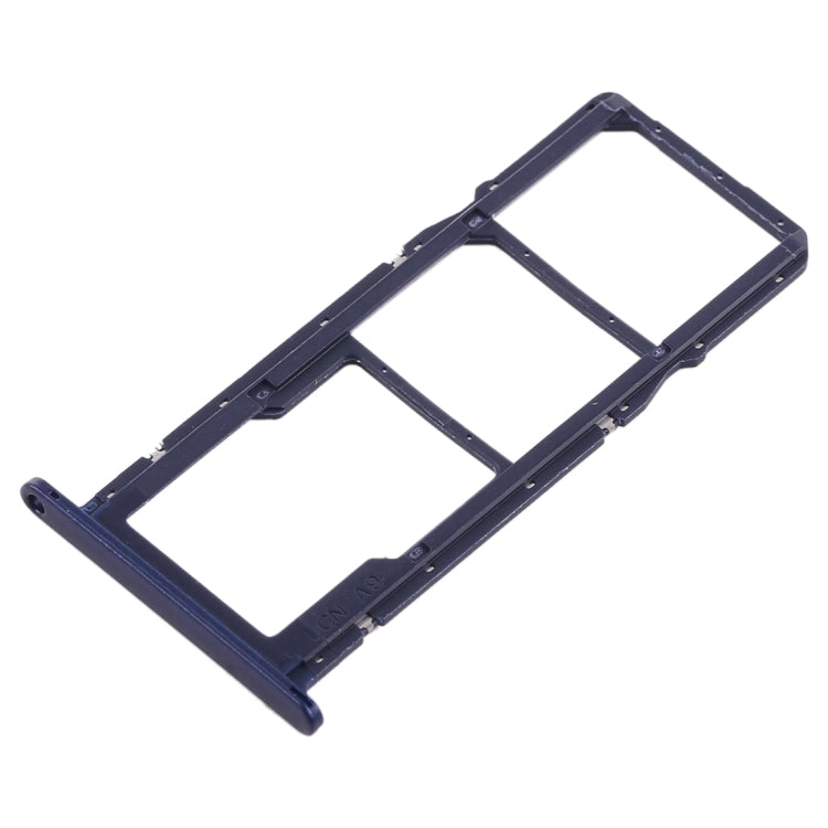 SIM Card Tray + Micro SD Card Tray for Huawei Y5 Prime (2018) / Honor Play 7 (Blue)