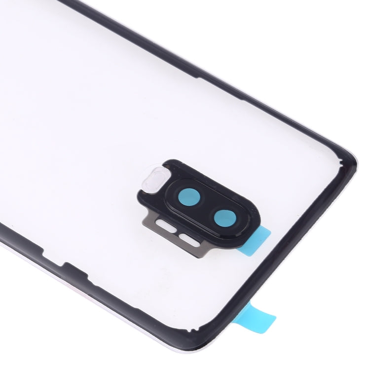 Coque arrière de batterie avec objectif d'appareil photo pour OnePlus 6T (transparent)