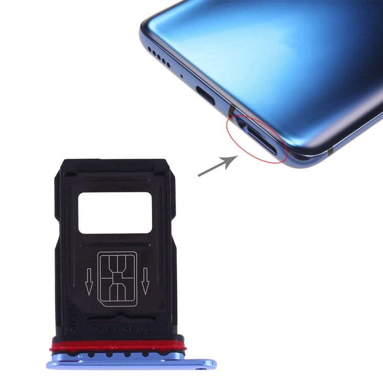 Bandeja de Tarjeta SIM + Bandeja de Tarjeta SIM Para OnePlus 7 Pro (Azul)