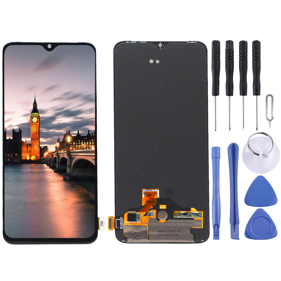 Ecran LCD + Numériseur Tactile (Version Amoled) OnePlus 7 Noir