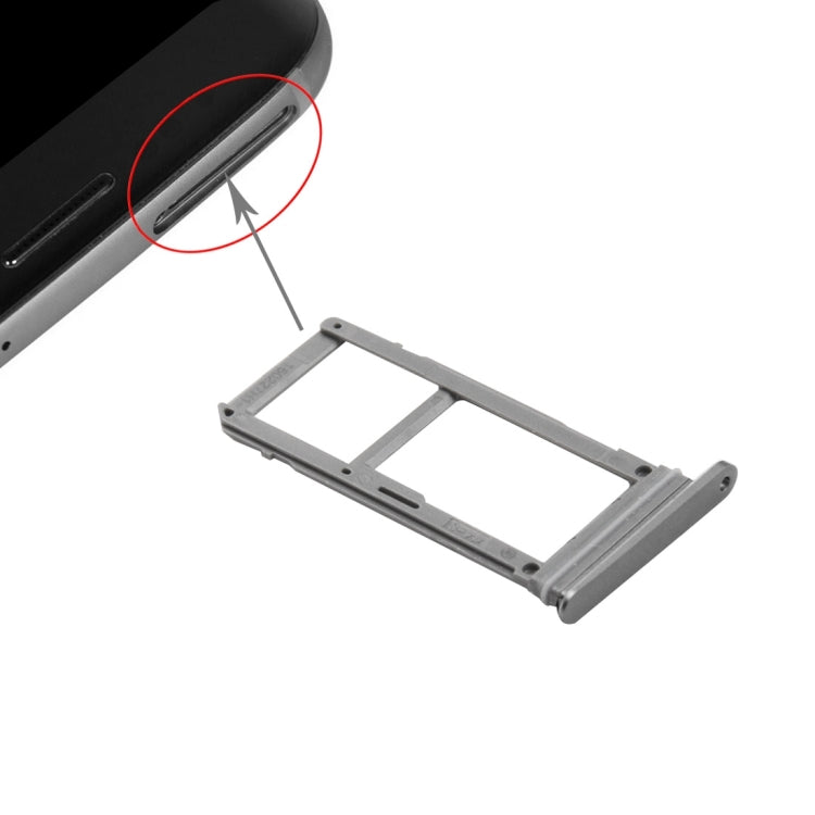 Card Tray (1 SIM Card Tray + 1 SD Card Tray) for Samsung Galaxy S7 / G930 (Grey)
