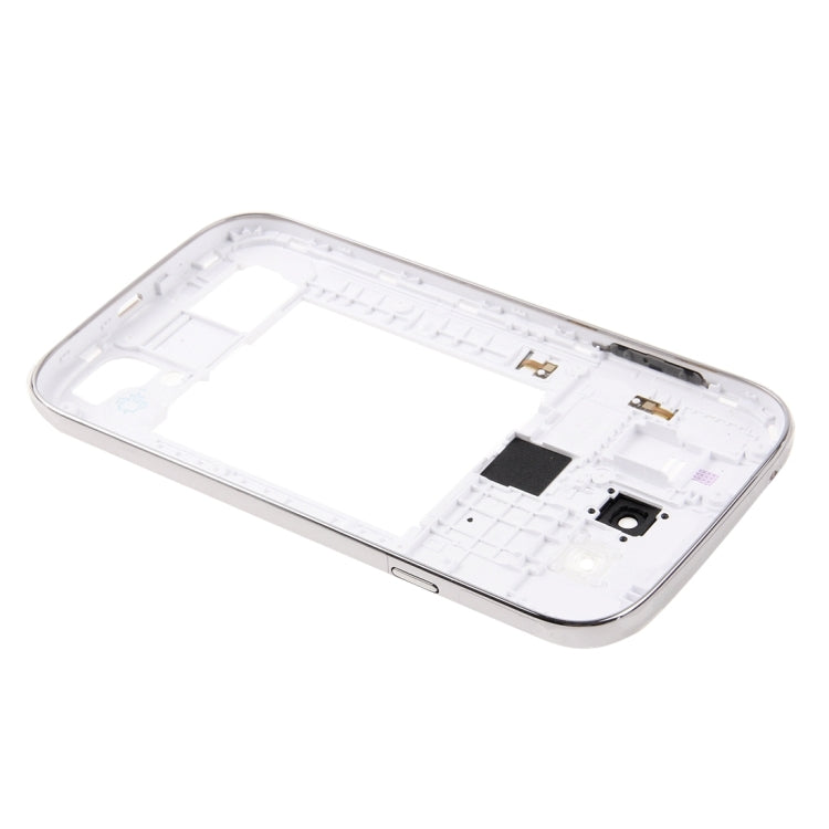 Marco Medio / Carcasa de placa Trasera Panel de Lente de Cámara para Samsung Galaxy Grand Neo Plus/ i9060i (versión de Tarjeta única) (Blanco)