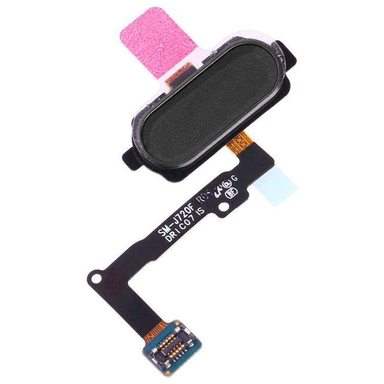 Câble flexible du capteur d'empreintes digitales pour Samsung Galaxy J7 Duo SM-J720F (Noir)