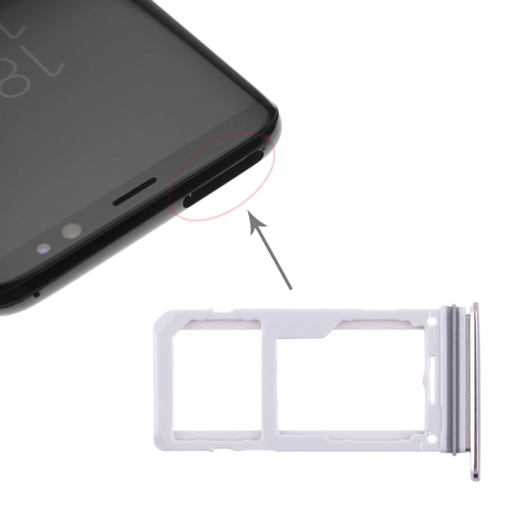 2 Tiroir Carte SIM / Tiroir Carte Micro SD pour Samsung Galaxy S8 / S8+ (Or)
