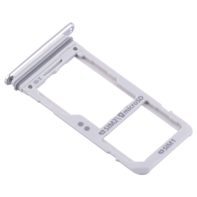 2 SIM Card Tray / Micro SD Card Tray for Samsung Galaxy S8 / S8 + (Silver)