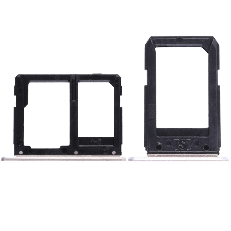 2 SIM Card Tray + Micro SD Card Tray for Samsung Galaxy A5108 / A7108 (Gold)