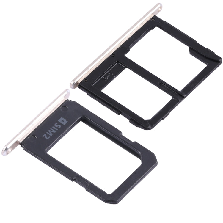 2 SIM Card Tray + Micro SD Card Tray for Samsung Galaxy A5108 / A7108 (Gold)