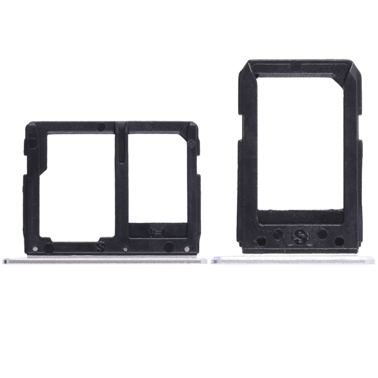 2 SIM Card Tray + Micro SD Card Tray for Samsung Galaxy A5108 / A7108 (White)