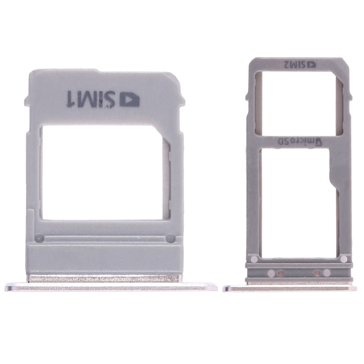 2 SIM Card Tray + Micro SD Card Tray for Samsung Galaxy A520 / A720 (Gold)
