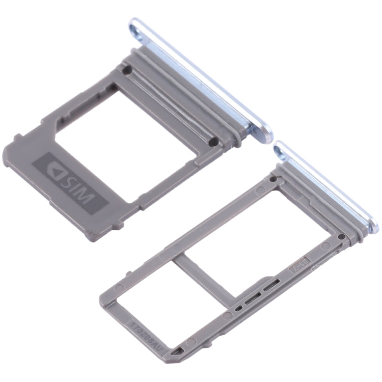 2 SIM Card Tray + Micro SD Card Tray for Samsung Galaxy A520 / A720 (Blue)