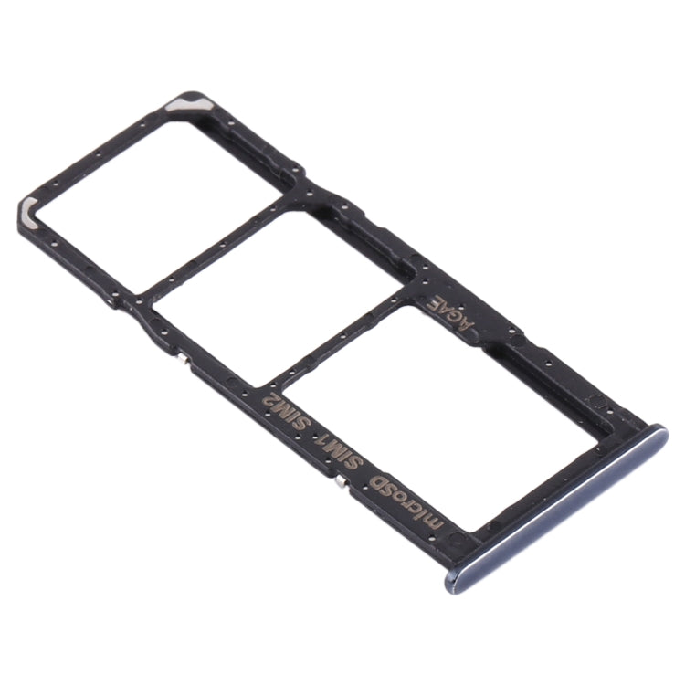 SIM Card Tray + Micro SD Card Tray for Samsung Galaxy A71 (Black)