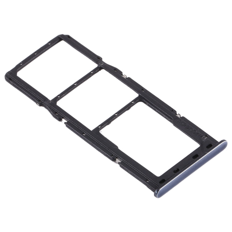 SIM Card Tray + Micro SD Card Tray for Samsung Galaxy A71 (Black)