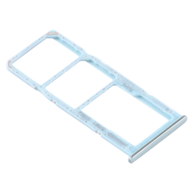 SIM Card Tray + Micro SD Card Tray for Samsung Galaxy A71 (Blue)