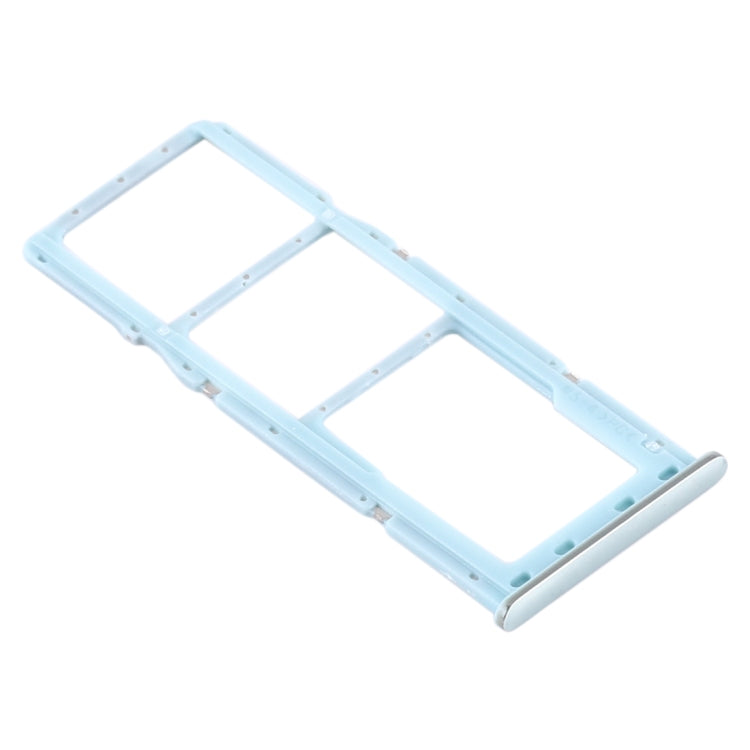 SIM Card Tray + Micro SD Card Tray for Samsung Galaxy A71 (Blue)