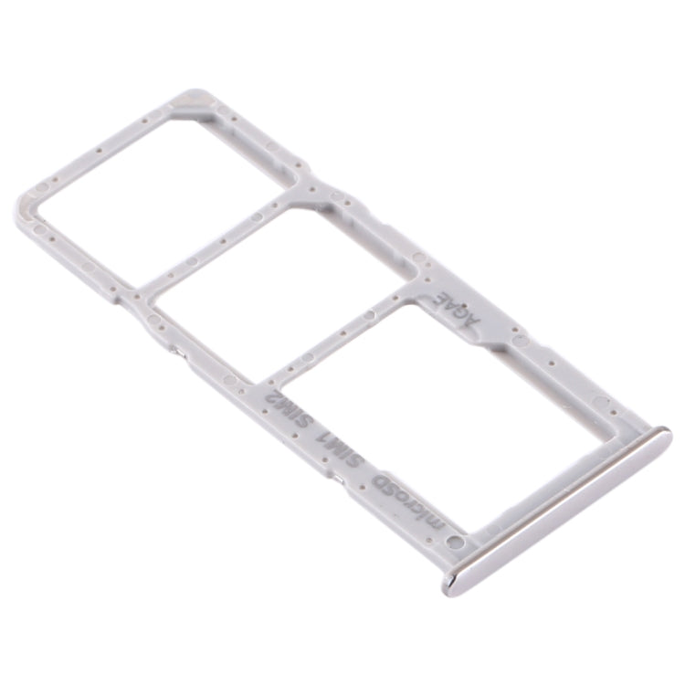 SIM Card Tray + Micro SD Card Tray for Samsung Galaxy A71 (Silver)