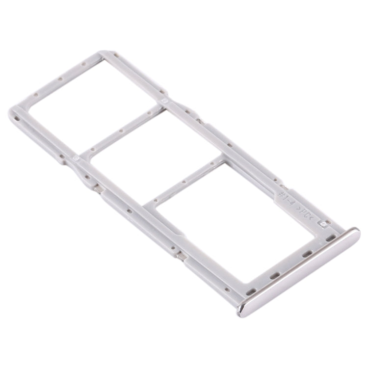 SIM Card Tray + Micro SD Card Tray for Samsung Galaxy A71 (Silver)