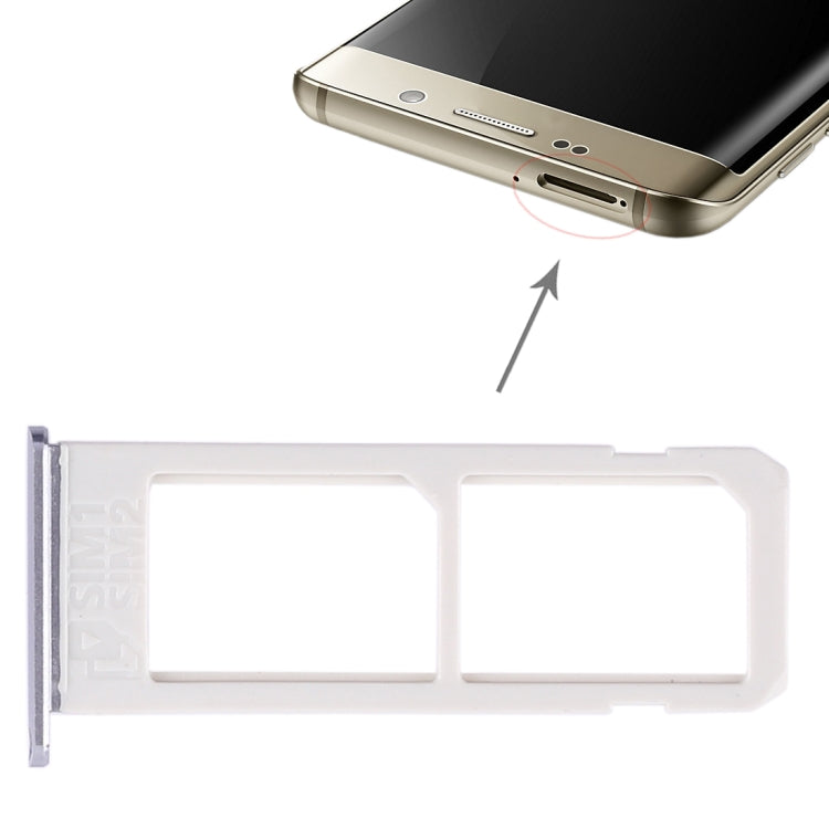 2 SIM-Kartenfach für Samsung Galaxy S6 Edge Plus/ S6 Edge + (Grau)