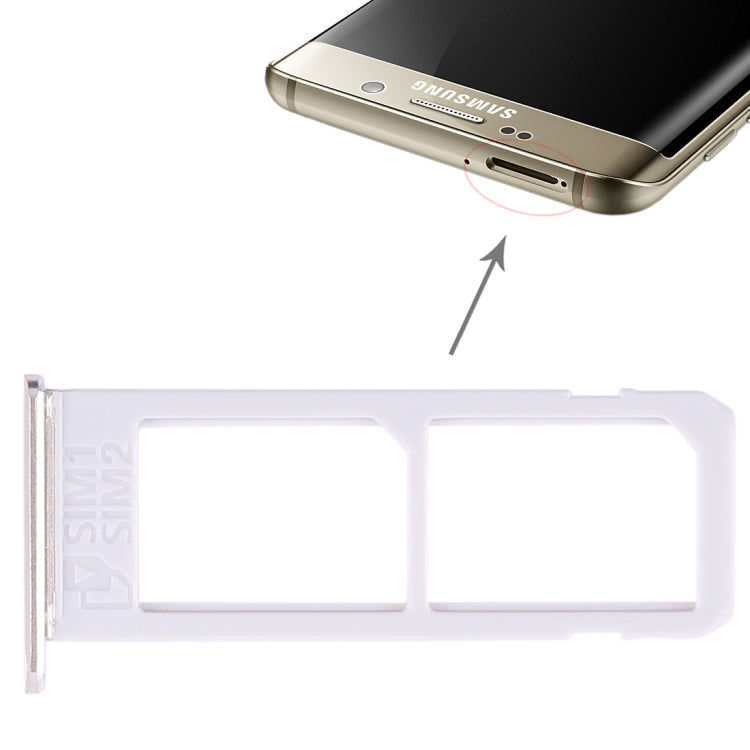 2 Bandeja de Tarjeta SIM para Samsung Galaxy S6 Edge Plus/ S6 Edge + (Dorado)