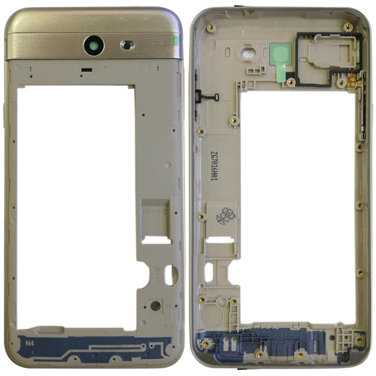 Cadre de boîtier arrière pour Samsung Galaxy J7 V J727V (Verizon) (Or)