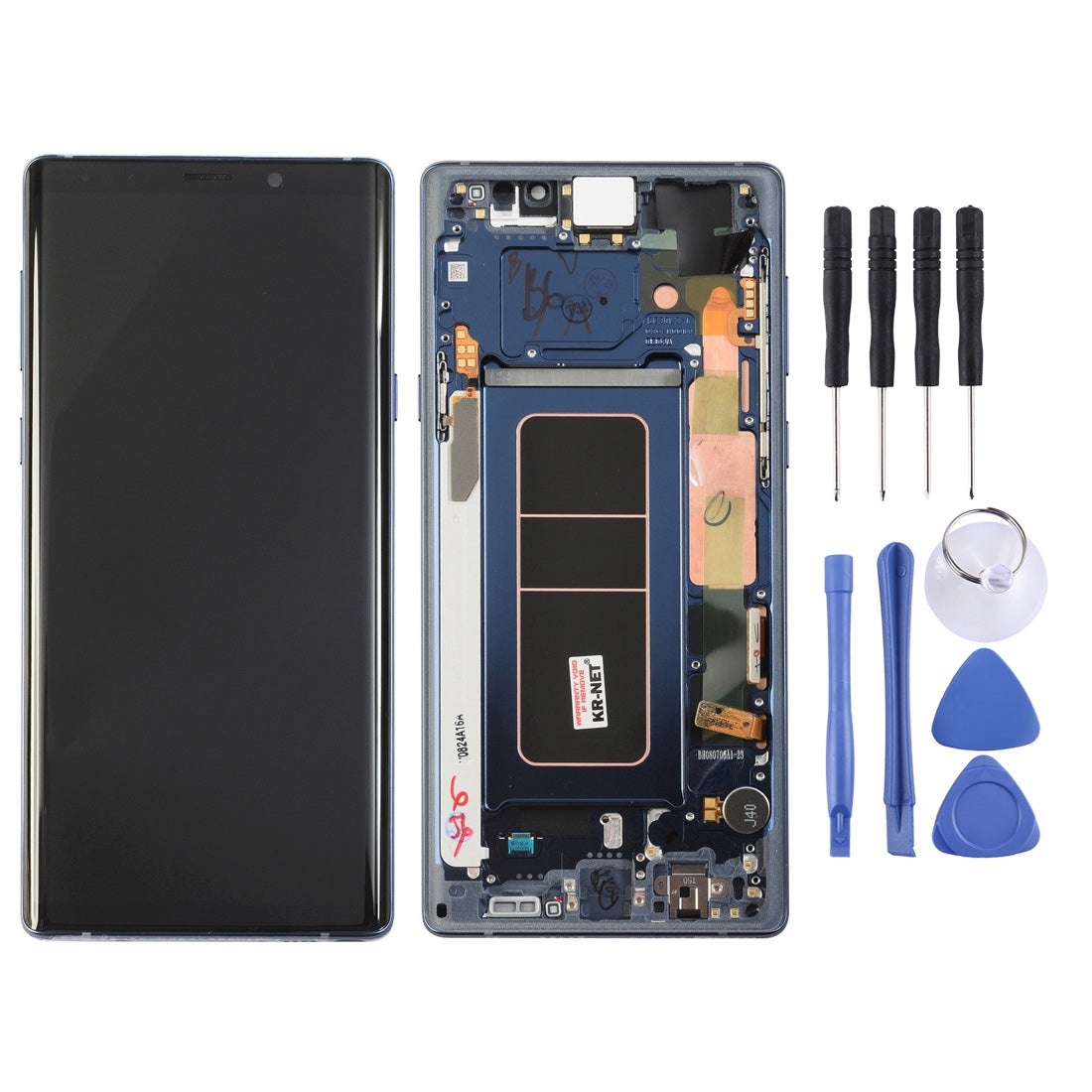 Ecran LCD + Vitre Tactile + Châssis Samsung Galaxy Note 9 N960 Bleu