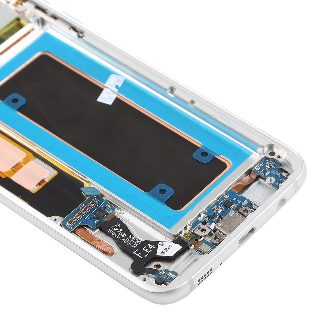 Pantalla Completa AMOLED + Tactil + Marco Samsung Galaxy S7 Edge G935 Plateado