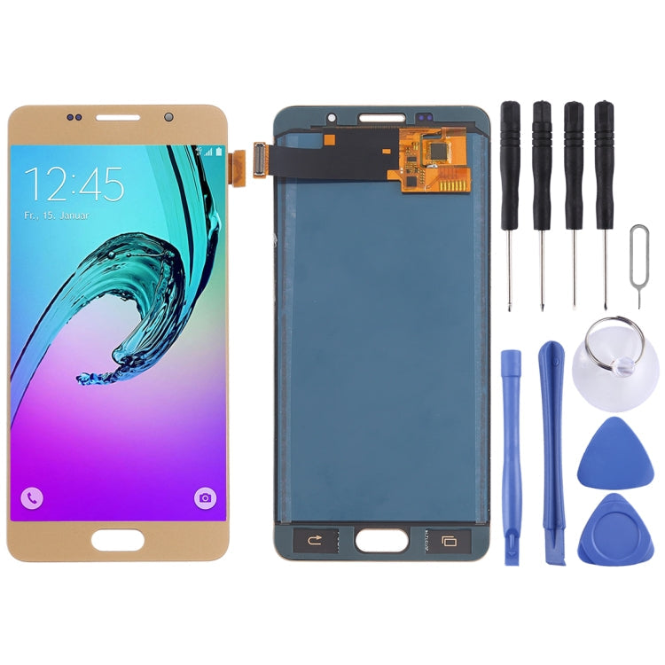 Pantalla LCD y Digitalizador (material TFT) para Samsung Galaxy A5 (2016) / A510 (Dorado)