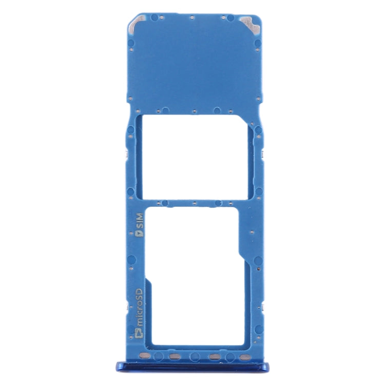 SIM Card Tray + Micro SD Card Tray for Samsung Galaxy A7 (2018) / A750F (Blue)