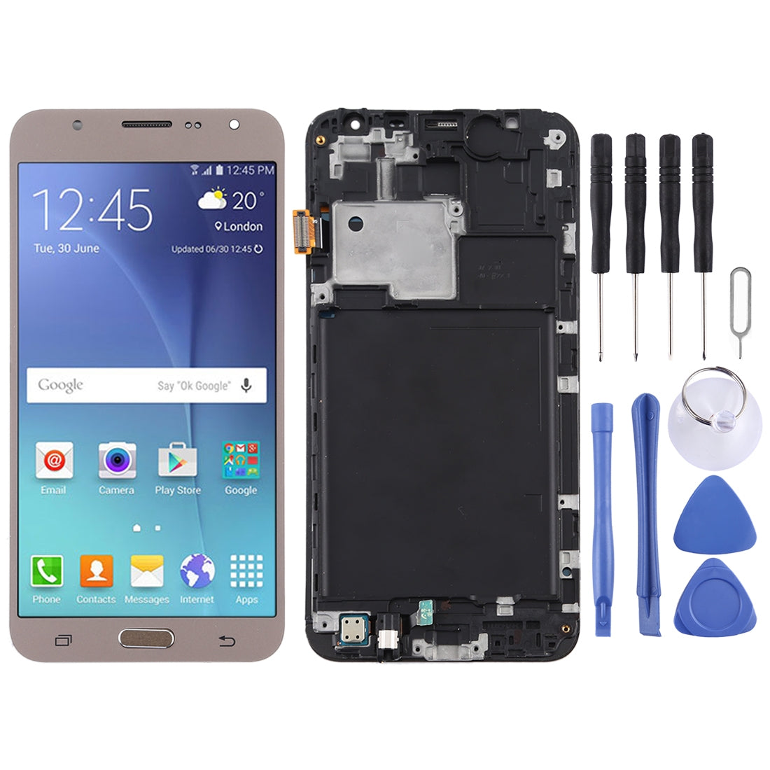 LCD Screen + Touch + Frame (TFT) Samsung Galaxy J7 (2015) J700F Gold